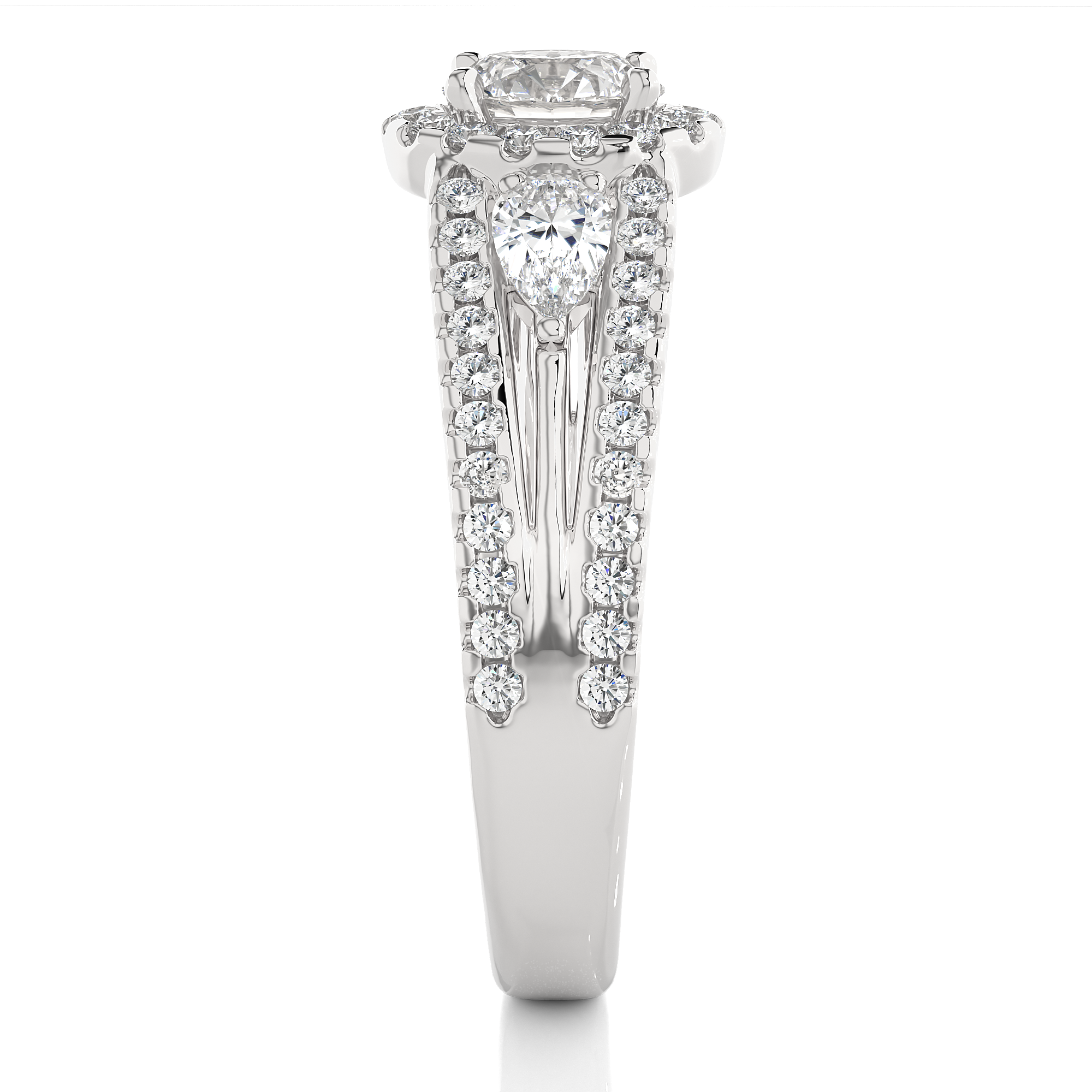 1.43 Carat H Color VS1 Clarity Diamond Studded Natural Diamond Ring.